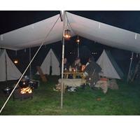 10ft x 20ft tarp TARPAULIN pre medival civil war canvas tent for Living history Reenactment bell frame knight