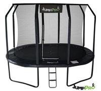 10Ft X 7Ft Jumppro™ Xcel Black Oval Trampoline With Enclosure