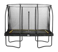 10ft x 7ft Salta Black Rectangular Comfort Edition Trampoline with Enclosure
