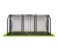 10ft x 7ft Salta Black Royal Baseground Rectangular Trampoline with Enclosure