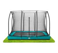 10ft x 7ft Salta Green Rectangular Comfort Edition Inground Trampoline with E...