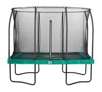 10ft x 7ft Salta Green Rectangular Comfort Edition Trampoline with Enclosure