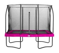 10ft x 7ft Salta Pink Rectangular Comfort Edition Trampoline with Enclosure