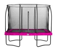 10ft x 7ft Salta Pink Rectangular Comfort Edition Trampoline with Enclosure