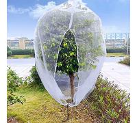 10ftx10ft Large Fruit Tree Netting Cover with Zipper & Drawstring, Garden Mesh Netting for Protecting Plants from Birds,Squirrels &Bug,Ultra Fine Weather Resistant Tree Netting