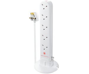 10G 1M 13A Surge Tower Ext Lead White SRGTOW10110-MP