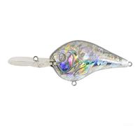 10g 9.5cm Hot Stamping Unpainted Rock Fat Man Lure, Floating Shallow Diver Bait with Long Lip for Bass and Carp