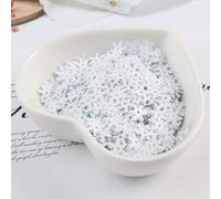 10g/Bag 8mm 10mm Snowflake PVC Sequins with 1 Center Hole Christmas Cloth DIY Navidad Ornaments White Snow Sequin Sew Craft-Solid White Color-10mm 300pcs 10g