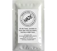 10g Home Brew Beer Yeast. Haze. US Ale Yeast. Suitable to Brew ales with Low esters, Leaving a Slight Haze. 3, 4 & 6 Packs Available Too.