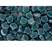 10g Matubo Ginko Duo Czech Glass Beads 7.5x7.5mm Nebula Opaque Turquoise Unique High Quality Shape Beading Supplies Jewelry Making Czech Republic