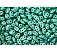 10g Matubo SuperDuo Czech Seed Beads 2.5x5mm Alabaster Pearl Shine Light Green Unique Beading Supplies Jewellery Making Czech Republic
