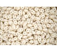 10g Matubo SuperDuo Czech Seed Beads 2.5x5mm Alabaster Pearl Shine White Unique Beading Supplies Jewellery Making Czech Republic