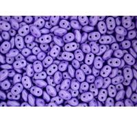10g Matubo SuperDuo Czech Seed Beads 2.5x5mm Powdery Pastel Purple Unique Beading Supplies Jewellery Making Czech Republic