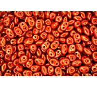 10g Matubo SuperDuo Czech Seed Beads 2.5x5mm Rosaline Luster Opaque Light Red Unique Beading Supplies Jewellery Making Czech Republic