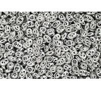 10g Matubo SuperDuo Czech Seed Beads 2.5x5mm Silver Unique Beading Supplies Jewellery Making Czech Republic
