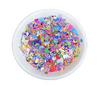 10g Mixed PVC Glitters Flakes Peaches Love Heart Star Moons for Shell Crystal Sequins Epoxy Resin Mold Filler Nails Art Epoxy Resin Mold Filling