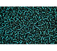 10g Miyuki 11/0 Round Japanese Seed Beads 2mm 30 Silver Lined Transparent Dark Teal Rocailles Beading Supplies Jewellery Making Japanese Beads