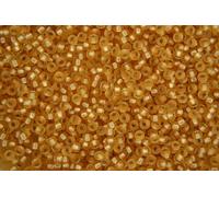 10g Miyuki 11/0 Round Japanese Seed Beads 2mm 91902 Semi Matte Silver Lined Gold Rocailles Beading Supplies Jewellery Making Japanese Beads