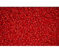 10g Miyuki 15/0 Round Japanese Seed Beads 1.5mm 910F Matte Silver Lined Flame Red Rocailles Beading Supplies Jewellery Making Japanese Beads