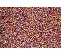 10g Miyuki 15/0 Round Japanese Seed Beads 1.5mm 9134FR Matte Transparent Light Brown AB Rocailles Beading Supplies Jewellery Making Japanese Beads