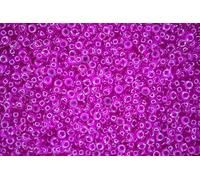 10g Miyuki 15/0 Round Japanese Seed Beads 1.5mm 9209 Fuchsia Lined Crystal Rocailles Beading Supplies Jewellery Making Japanese Beads