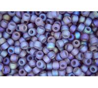 10g Miyuki 6/0 Round Japanese Seed Beads 4mm 9142FR Matte Transparent Smoky Amethyst AB Rocailles Beading Supplies Jewellery Making Japanese Beads