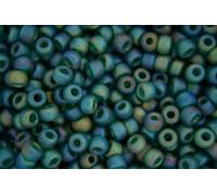 10g Miyuki 6/0 Round Japanese Seed Beads 4mm 9147FR Matte Transparent Dark Green AB Rocailles Beading Supplies Jewellery Making Japanese Beads