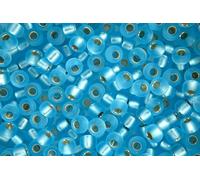 10g Miyuki 6/0 Round Japanese Seed Beads 4mm 918F Matte Silver Lined Aquamarine Rocailles Beading Supplies Jewellery Making Japanese Beads