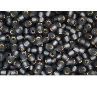 10g Miyuki 6/0 Round Japanese Seed Beads 4mm 921F Matte Silver Lined Grey Rocailles Beading Supplies Jewellery Making Japanese Beads