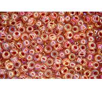 10g Miyuki 6/0 Round Japanese Seed Beads 4mm 9275 Dark Peach Lined Crystal AB Rocailles Beading Supplies Jewellery Making Japanese Beads