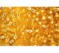 10g Miyuki 6/0 Round Japanese Seed Beads 4mm 93 Silver Lined Gold Rocailles Beading Supplies Jewellery Making Japanese Beads