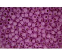 10g Miyuki 6/0 Round Japanese Seed Beads 4mm 9644 Dyed Pink Silver Lined Alabaster Rocailles Beading Supplies Jewellery Making Japanese Beads