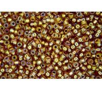 10g Miyuki 8/0 Round Japanese Seed Beads 3mm 91004 Silver Lined Dark Gold AB Rocailles Beading Supplies Jewellery Making Japanese Beads