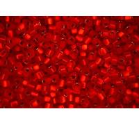 10g Miyuki 8/0 Triangle Japanese Seed Beads 3mm 10F Matte Silver Lined Red Flame Beading Supplies Jewellery Making Japanese Beads