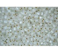 10g Miyuki 8/0 Triangle Japanese Seed Beads 3mm 1101F Matte Silver Lined Crystal Beading Supplies Jewellery Making Japanese Beads