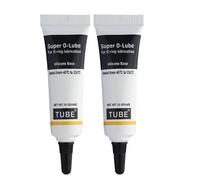 10g O-Ring Silicone Lubrican, Waterproof Food Grade Silicone Lubricant Grease for Plumbing, Heat & Cold Resistant Rubber Seal Lubricant Ideal (2PCS)