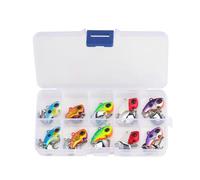 (10g, One size) 10Pcs Fishing Lures Metal VIB Baits Sinking Lures Fishing Spoon Trout Walleye Jigging Baits Fishing Tackle Tail Spinners
