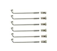 10G Structural Grade Spokes | 304 Stainless Steel J-Bend Spokes for E-Motorcycle & High-Performance E-Bike Extreme Load Wheels(Length 130mm)