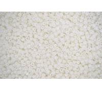 10g TOHO 11/0 Round Japanese Seed Beads 2mm 401 Opaque White Rainbow Rocailles Beading Supplies Jewellery Making Japanese Beads