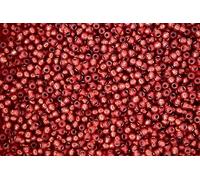 10g TOHO 11/0 Round Japanese Seed Beads 2mm PF2113 PermaFinish Silver Lined Milky Pomegranate Rocailles Beading Supplies Jewellery Making Japanese Beads
