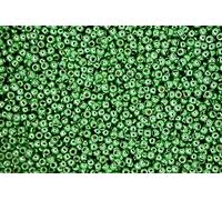 10g TOHO 11/0 Round Japanese Seed Beads 2mm PF587 Permafinish Galvanized Green Apple Rocailles Beading Supplies Jewellery Making Japanese Beads