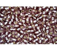 10g TOHO 6/0 Round Japanese Seed Beads 4mm 26 Silver Lined Light Amethyst Rocailles Beading Supplies Jewellery Making Japanese Beads