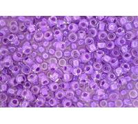 10g TOHO 6/0 Round Japanese Seed Beads 4mm 943 Inside Color Crystal/Lilac Lined Rocailles Beading Supplies Jewellery Making Japanese Beads