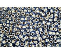 10g TOHO 6/0 Round Japanese Seed Beads 4mm 992 Gold Lined Light Montana Blue Rocailles Beading Supplies Jewellery Making Japanese Beads