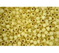10g TOHO 6/0 Round Japanese Seed Beads 4mm PF2109 PermaFinish Silver Lined Milky Jonquil Rocailles Beading Supplies Jewellery Making Japanese Beads