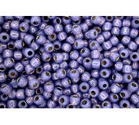 10g TOHO 6/0 Round Japanese Seed Beads 4mm PF2124 PermaFinish Silver Lined Milky Tanzanite Rocailles Beading Supplies Jewellery Making Japanese Beads