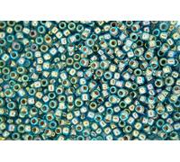 10g TOHO 8/0 Round Japanese Seed Beads 3mm 1851 Inside Color Aqua/Brick Rainbow Rocailles Beading Supplies Jewellery Making Japanese Beads