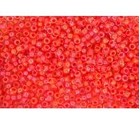 10g TOHO 8/0 Round Japanese Seed Beads 3mm 190 Inside Color Luster Crystal Tropical Sunset Lined Rocailles Beading Supplies Jewellery Making Japanese Beads