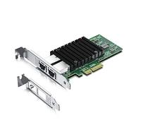 10Gb Ethernet Network Card for Intel X550-T2 - ELX550AT2 Chip, with Dual Copper RJ45 Ports, 10Gb (NIC) PCI Express X4 LAN Network Adapter for Windows Server, Windows 7/8/10, Linux, VMware ESX