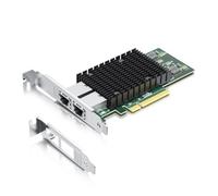 10Gb PCI-E Network Card NIC, Dual RJ45 Ports, Compare to Intel X540-T2, with Intel X540-BT2 Chip, PCI Express X8, 10Gbase-T LAN Adapter Support Windows Server/Windows/Linux/VMware
